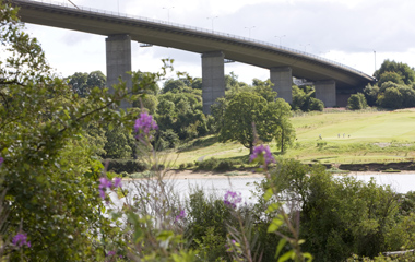 View of the Erskine Bridge from The Saltings
